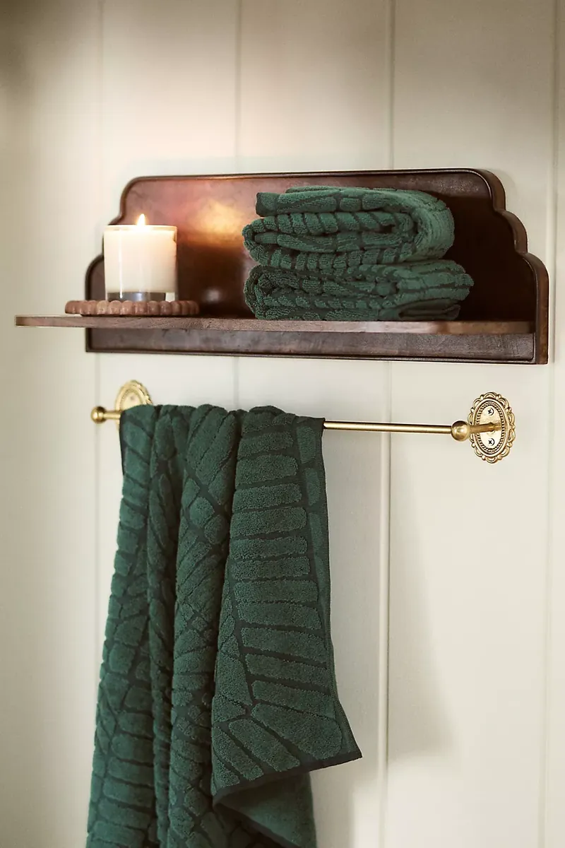 Scalloped Towel Bar
